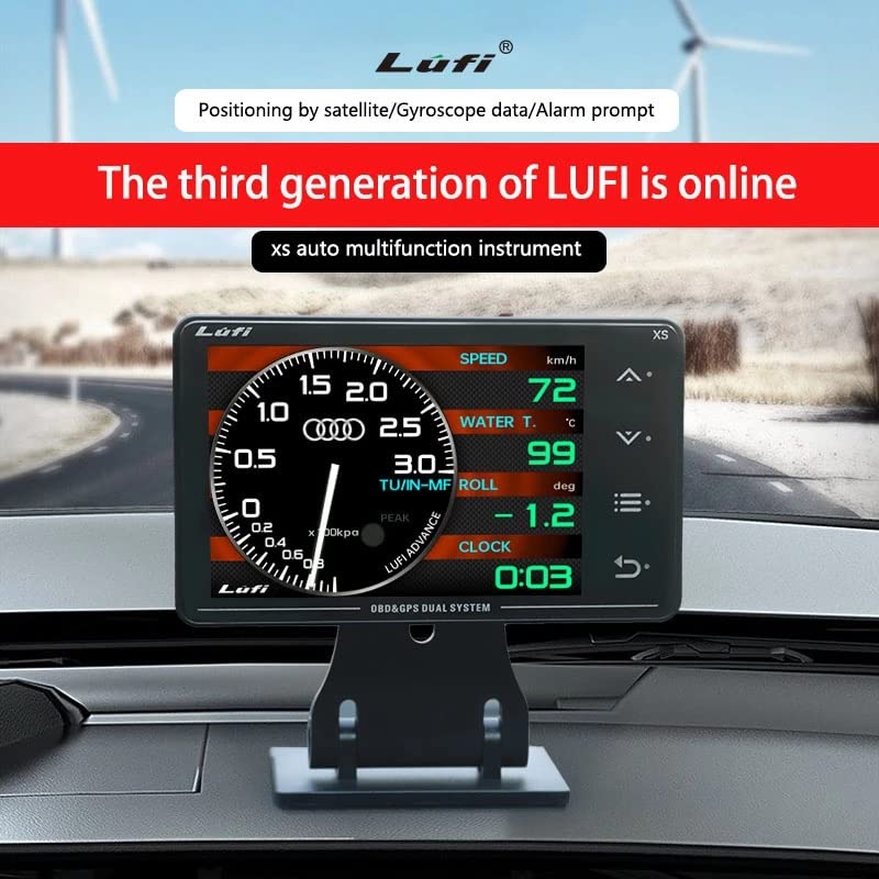 LUFI XS OBD2メーター 車HUD ヘッドアップディスプレイ